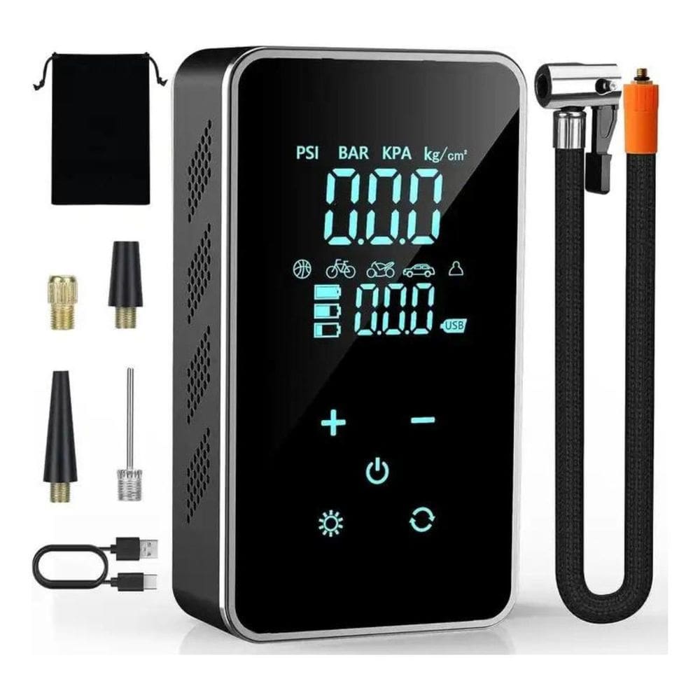 Mini Compressor Bomba Ar Portátil Digital Carro Moto Bike