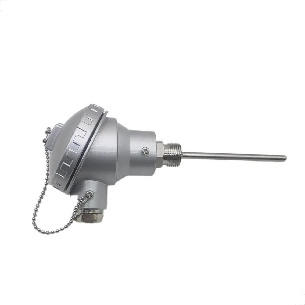 Termopar Pt100 Sensor 3 Fios Cabecote Rosca 1/2 Haste 200Mm