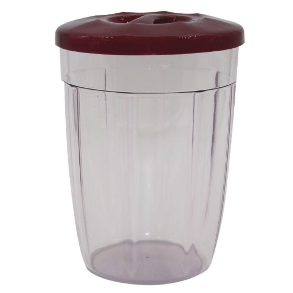 Pote Cristal Com Tampa 500ml Cores - Monte Libano Pote Cristal C-tampa 500ml Delta Pt685 - Monte Libano