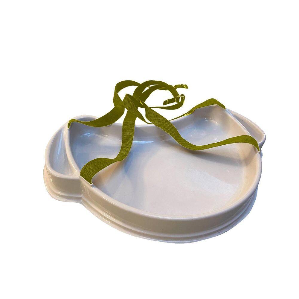 Bandeja Degustação Meia Lua Com Alça Na Cor Amarela