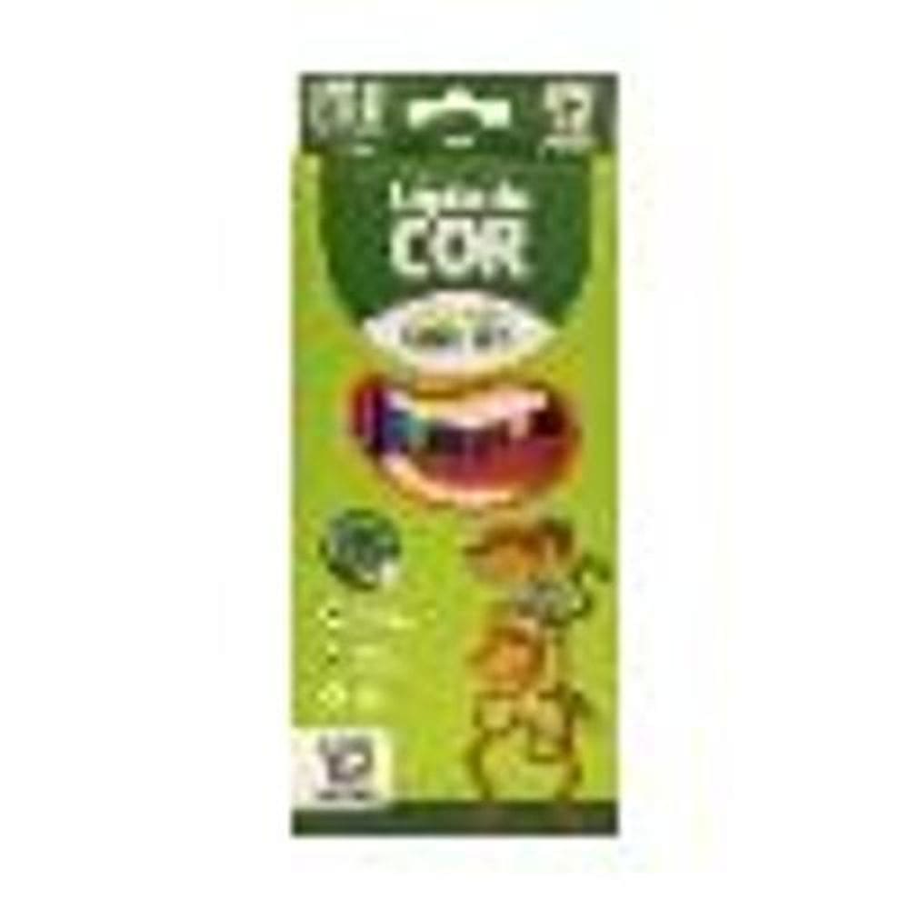 Lápis De Cor Sextavado Eco Flex 12 Cores - Leoeleo