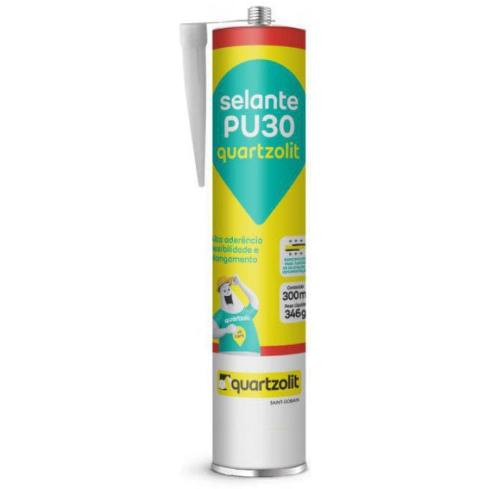 Adesivo Selante Pu30 Cinza 300Ml Quartzolit
