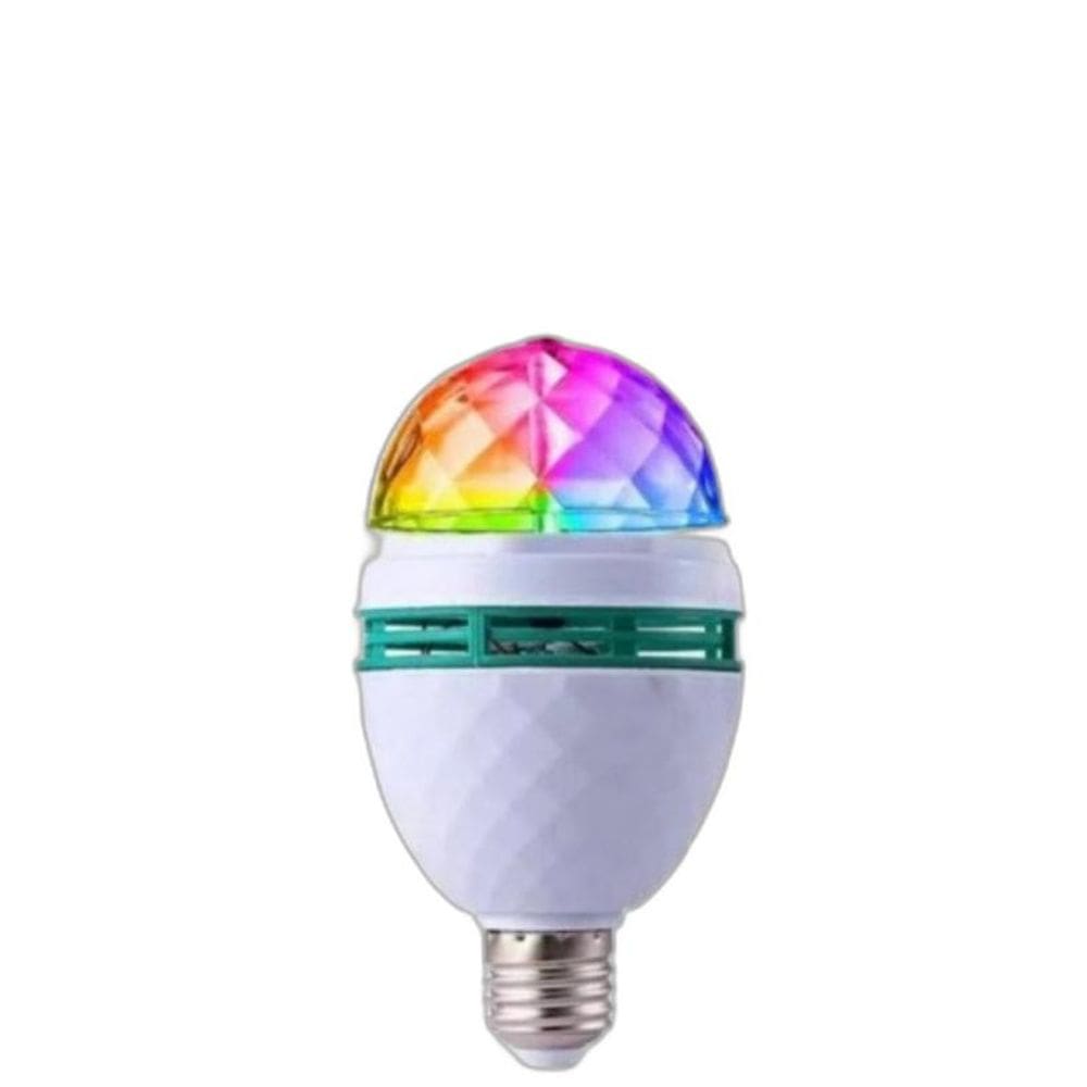 Lâmpada Led Colorida Giratório Com Adaptador E27