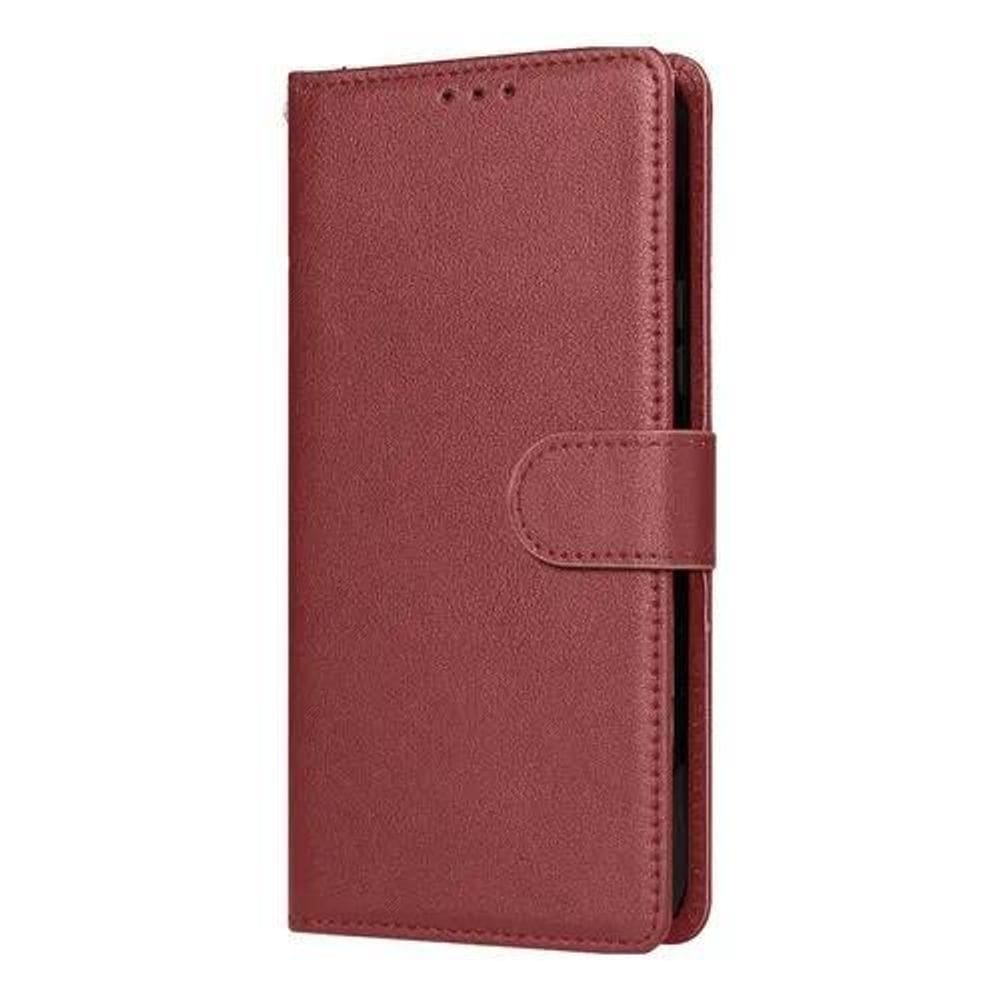 Capa Carteira Flip Compatível Motorola Moto Marrom