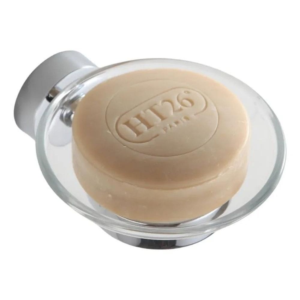 10X Saboneteira Em Vidro Transparente Cromado De Parede