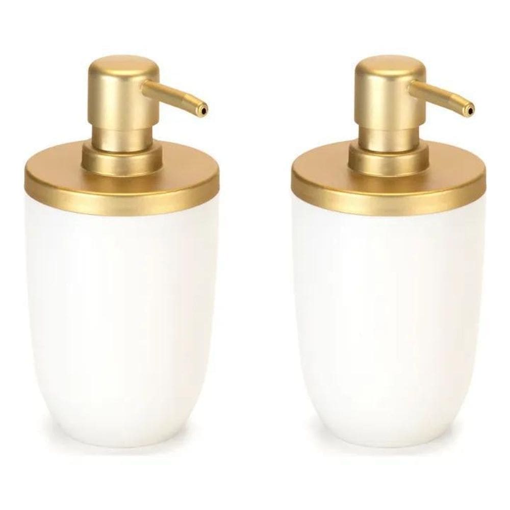 2X Kit 2 Porta Sabonete Liquido Luxo Para Lavabo