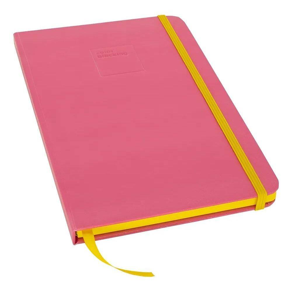 Caderno Sket Capa Azul Com Lateral Verde Lisa  Em Branco