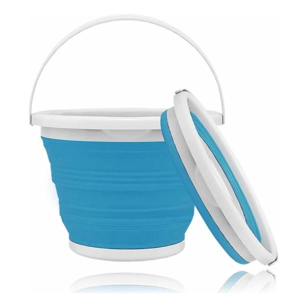 10X Balde Retrátil Com Alça Dobrável Portátil 3 Litros Flex