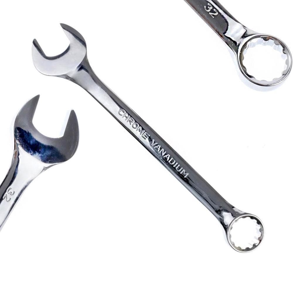 Chave Combinada Cromo Vanádio 32Mm Acabamento Cromado Eda