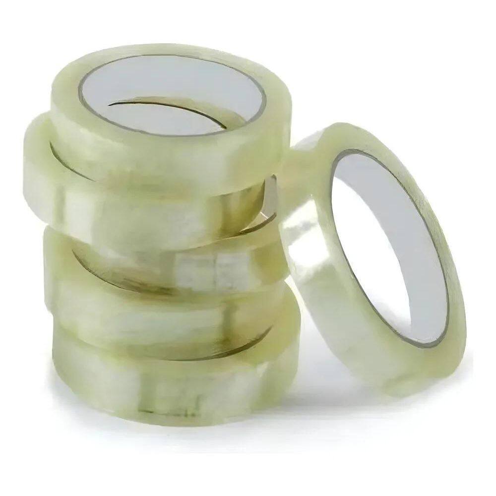 Kit Com 13 Fita Adesiva Durex 18Mm X 50 Metros