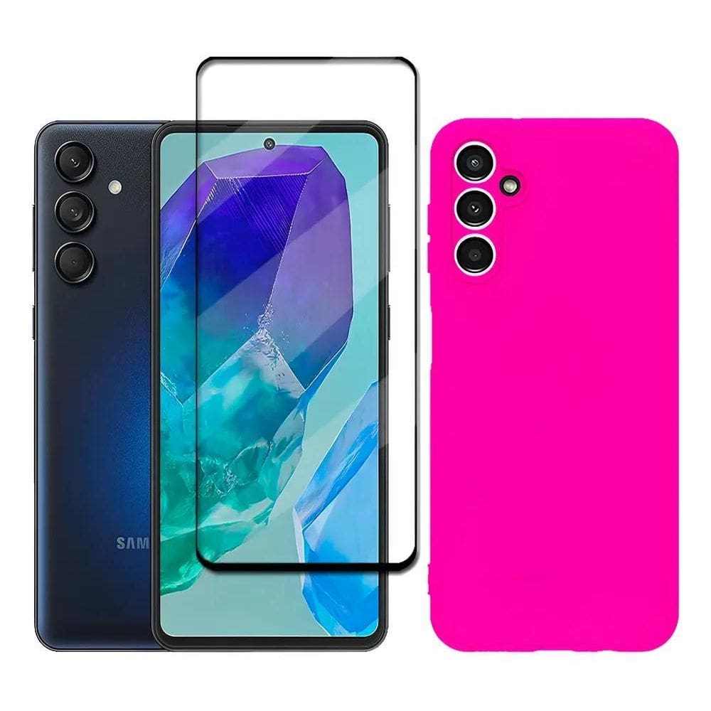 Capa Capinha Case + Película 3D Para Galaxy M55 5G Sm-M5 Pin