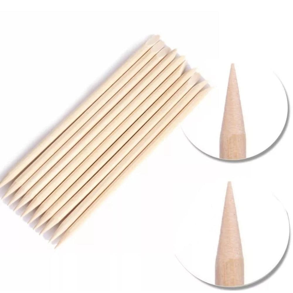 Palito Para Unha Bambu 2 Pontas Pontiagudos 1000 Und