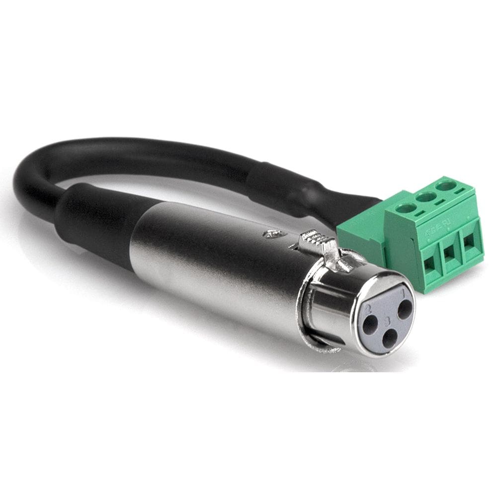 Cabo adaptador Hosa PHX-106FBULK XLR3F para PHX3M 15cm