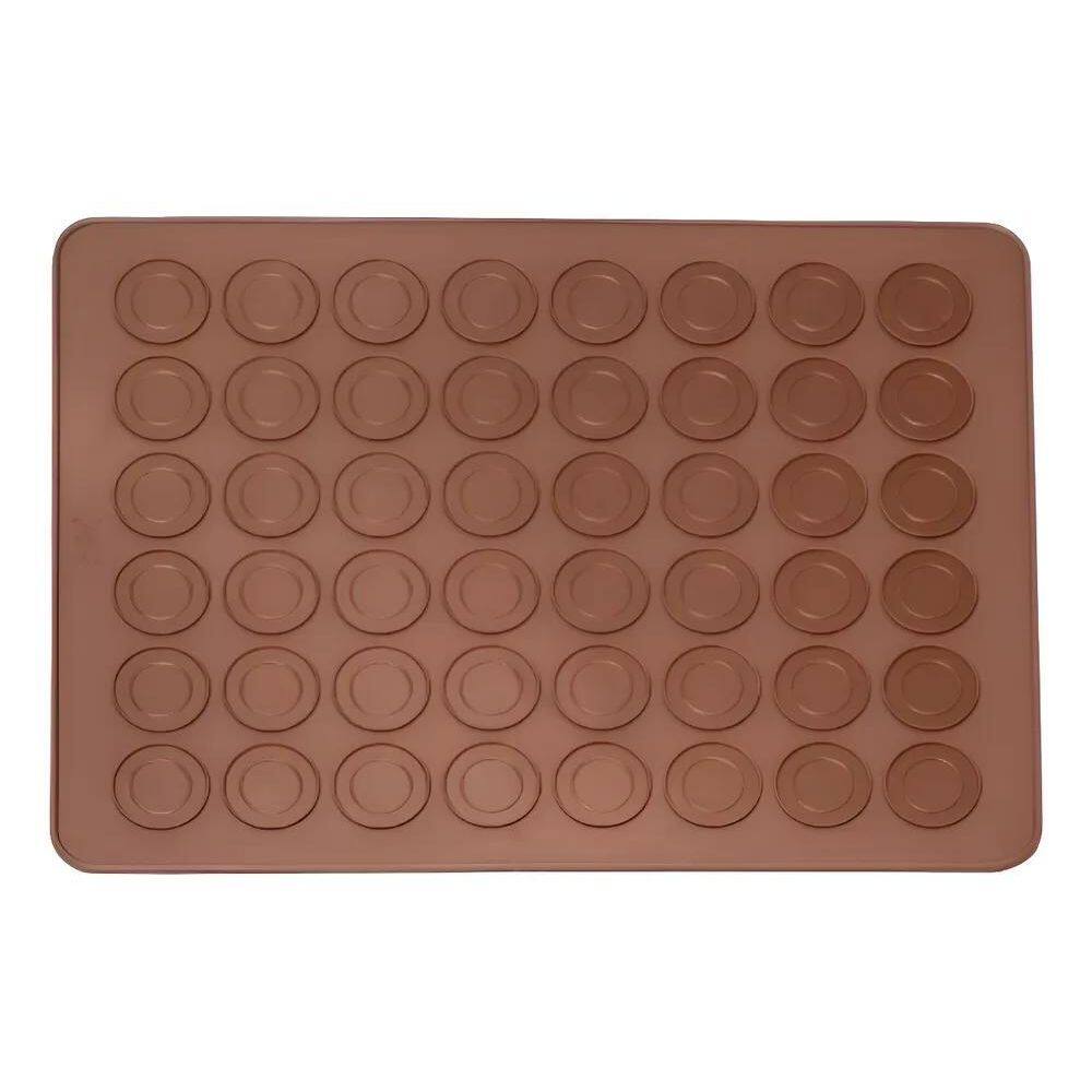 2X Tapete De Silicone Para Macarons Bem Casado Com 48 Cavida