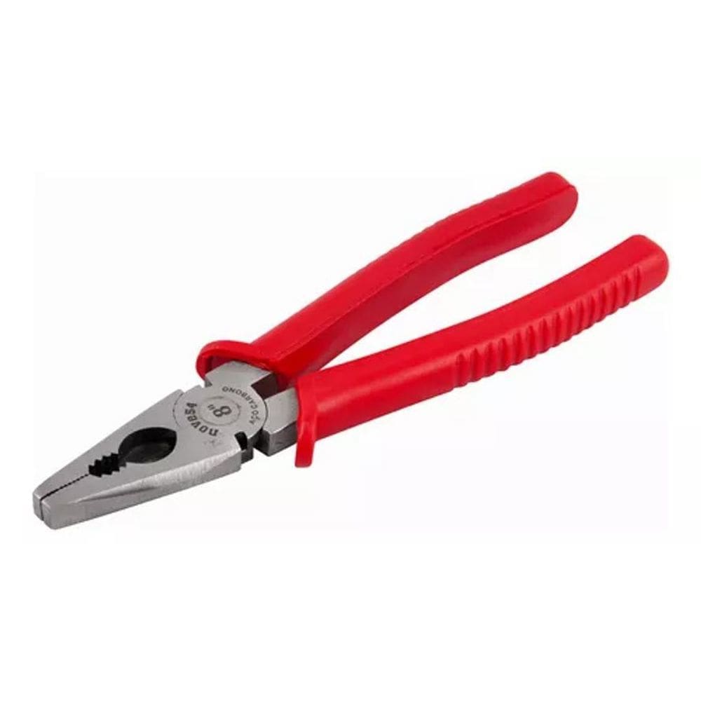 Alicate Universal Ac 8 / Aço Carbono / Vermelho