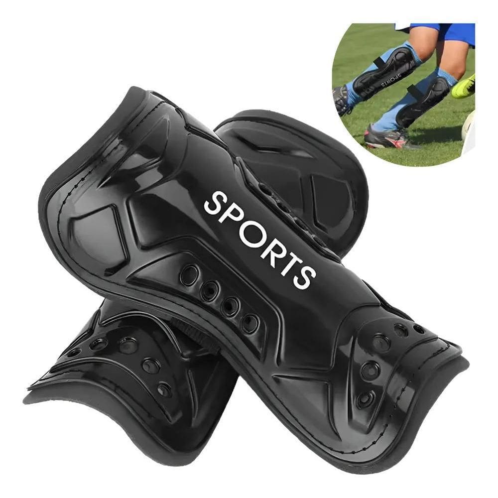 Par Caneleira Futebol Futsal Muay Thai Adulto Juv Preta