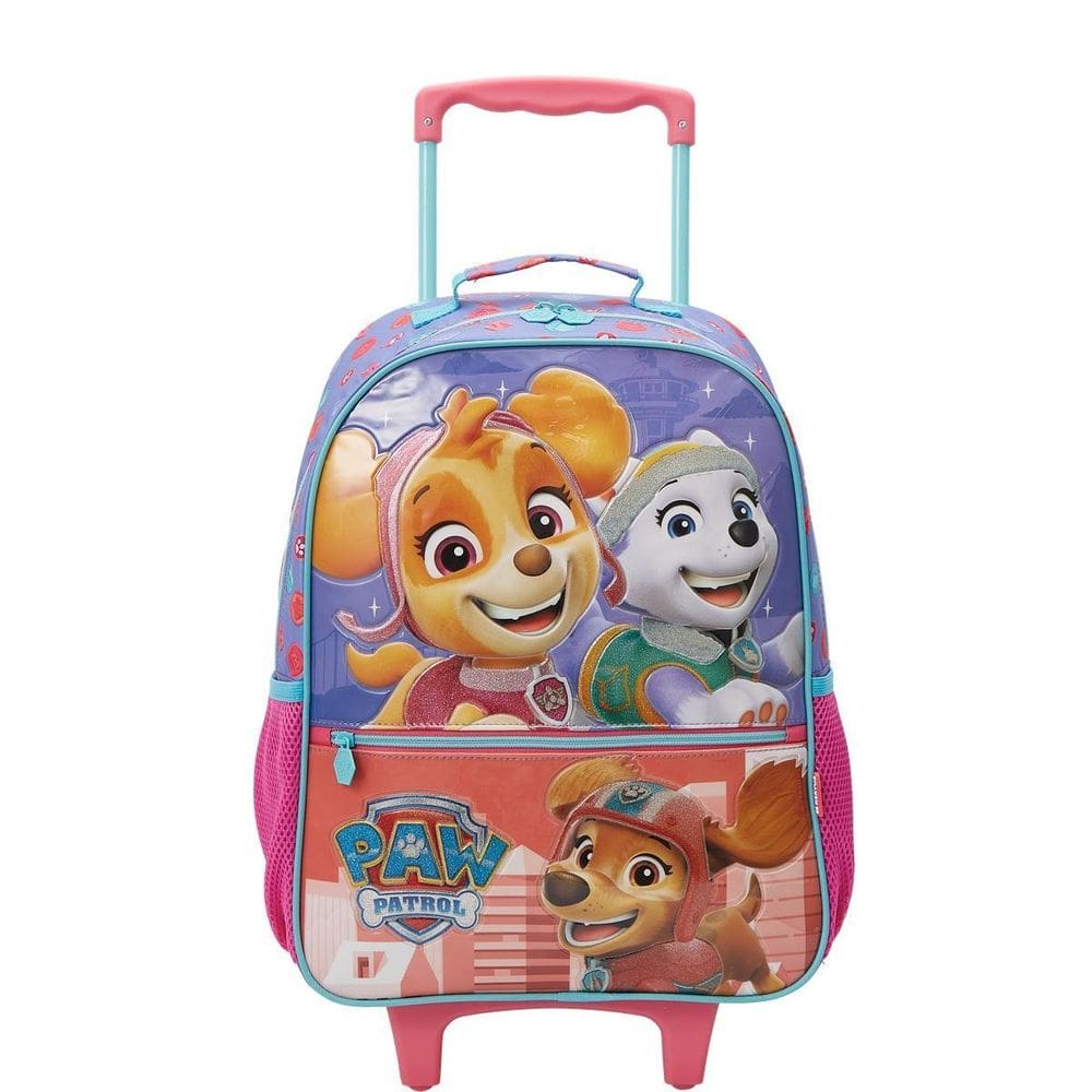 Mochila Com Carrinho E Rodas Patrulha Canina Sky