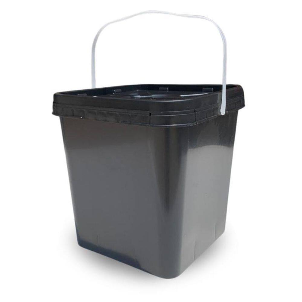 Balde Quadrado 16L Tampa Com Lacre Para Passar Pano