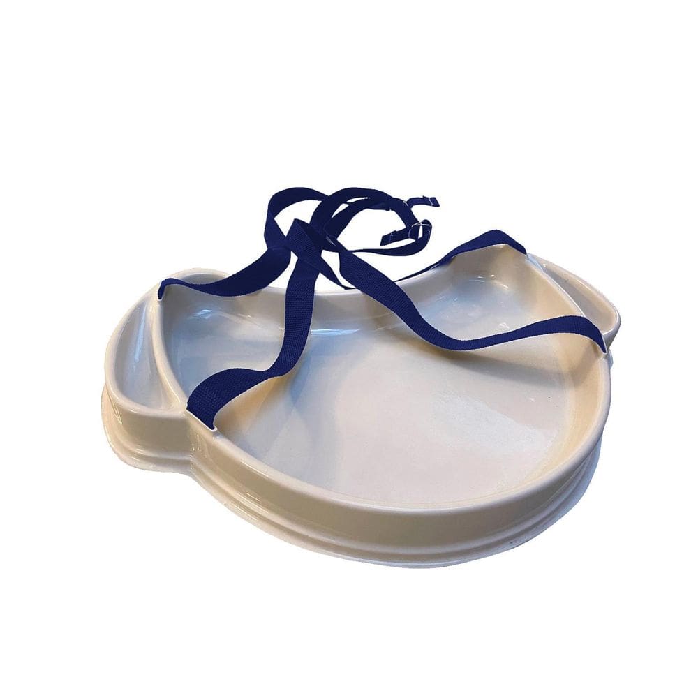 Bandeja Degustação Meia Lua Com Alça Na Cor Ciano