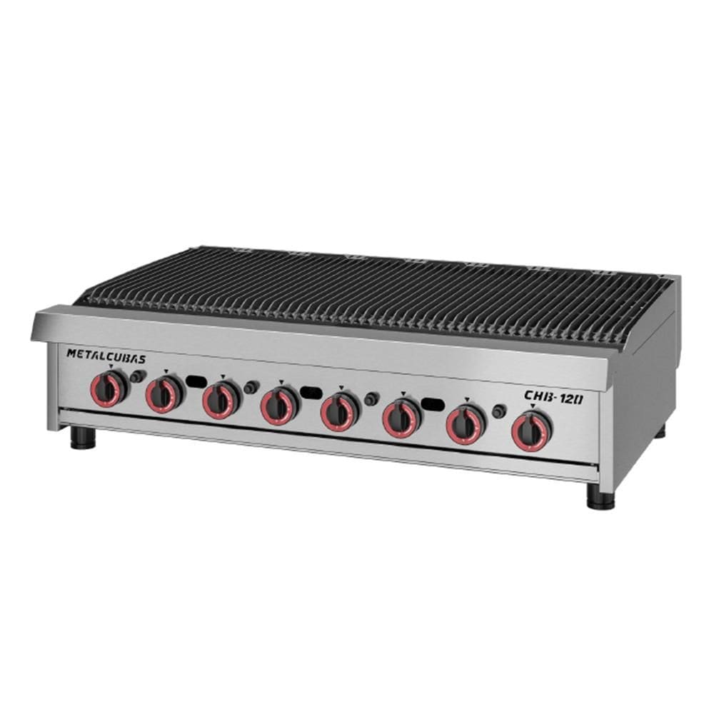 Char Broiler Chapa Grill Premium 120cm Profissional Aço Inox a Gás Chb-120 g2 - Metalcubas