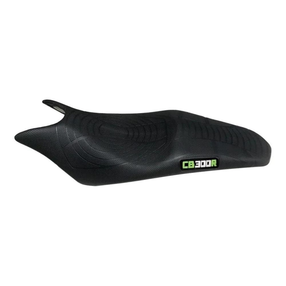 Capa Banco Emborrachada Esportiva Honda Preta Com Logo Verde