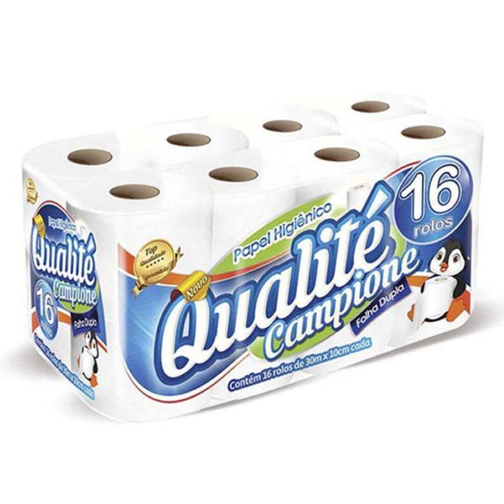 Papel Hig. Branco F. Dupla 30M C/16 Qualite