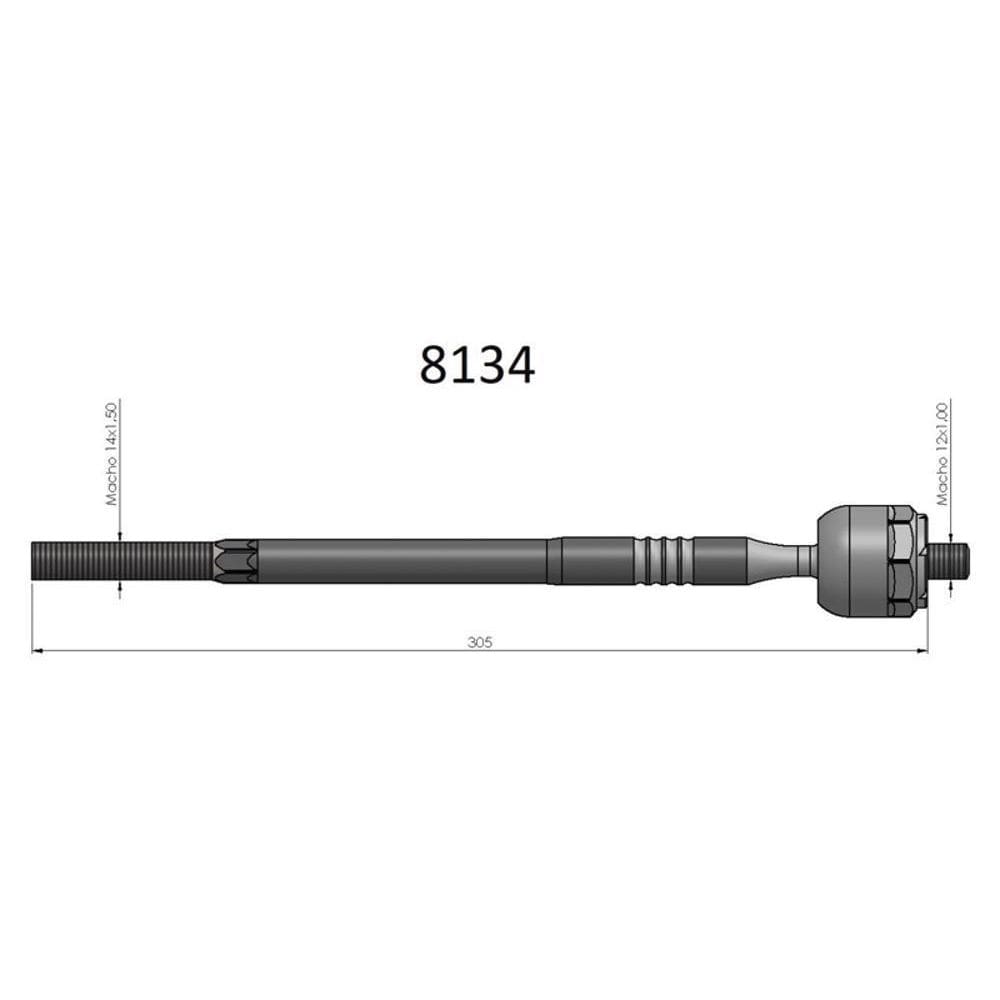 Barra Axial Clio Kangoo Bortec 1999 A Diante