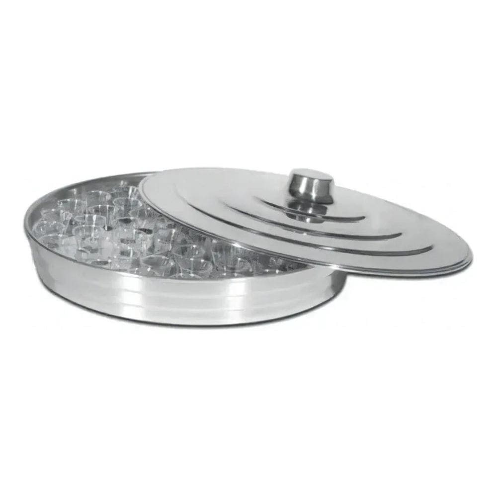 3X Bandeja De Santa Ceia Em Alumínio Para 34 Cálices, De Pop