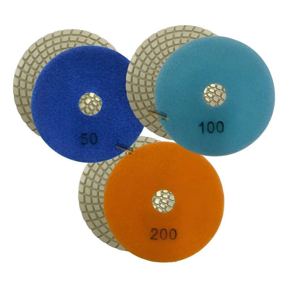 Kit Acabamento Porcelanato Granito Com 3 Lixas G 50 100 200