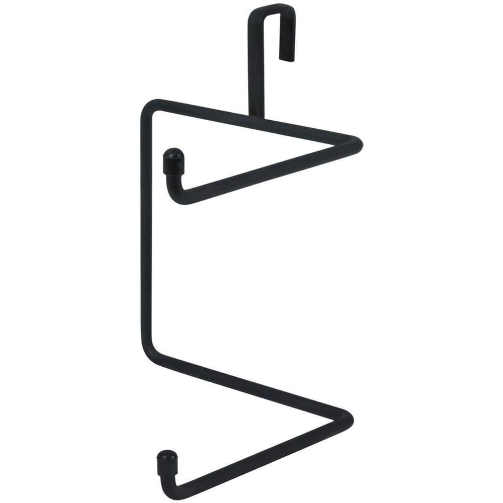 Suporte Papel Higiênico Horizontal Curvy Preto Em Aço Bel