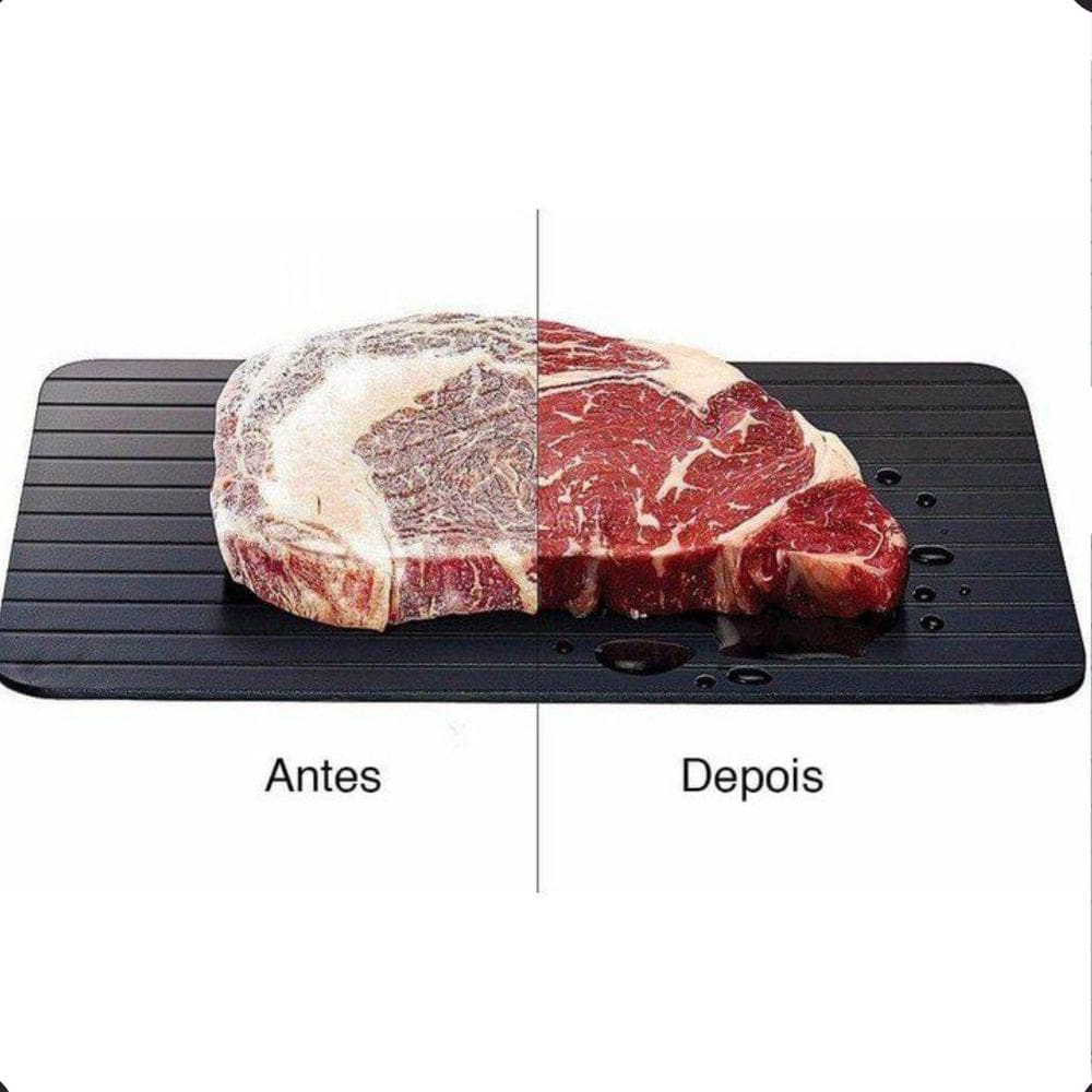Tábua Descongeladora Rápida Alumínio Alimentos Carnes