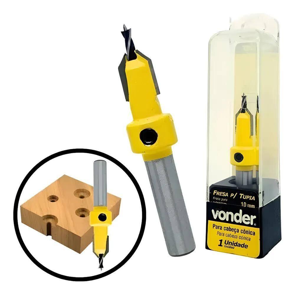 Broca Fresa Escariadora Para Madeira Mdf 8Mm Ou 10Mm Vond 10