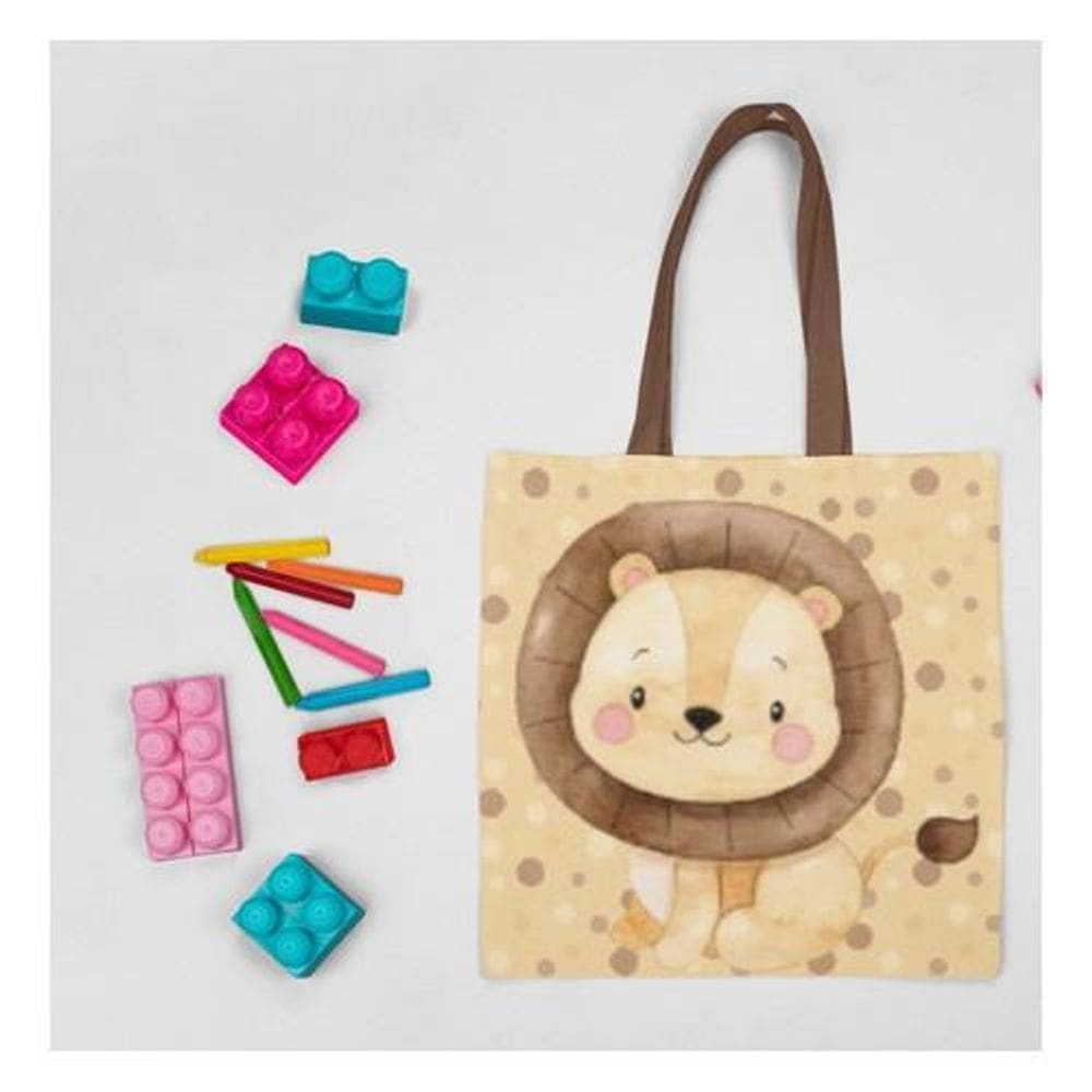 Bolsinhas Lembrancinha Safari Poá Leão 25 Bolsas