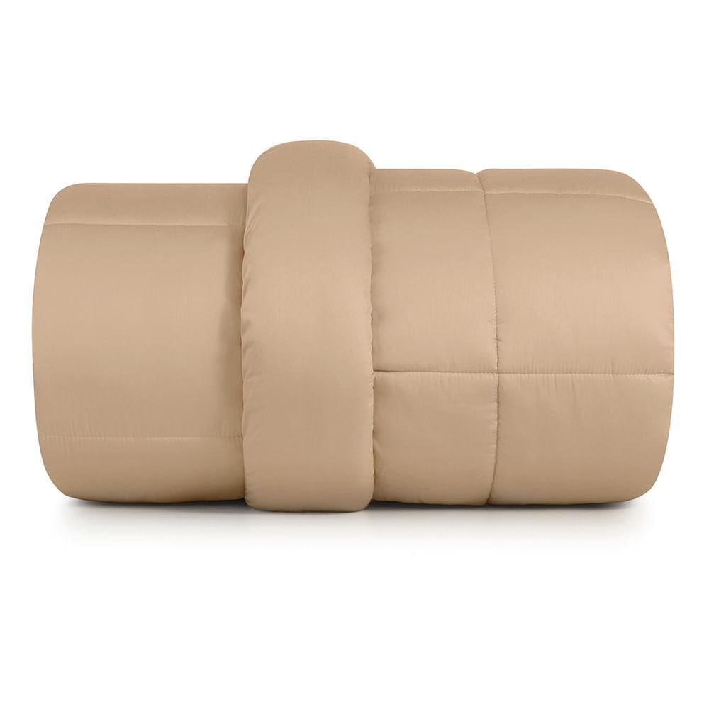 Edredom Plumi Casal  Altenburg Algodão Lux 200 Fios  Bege Caramelo