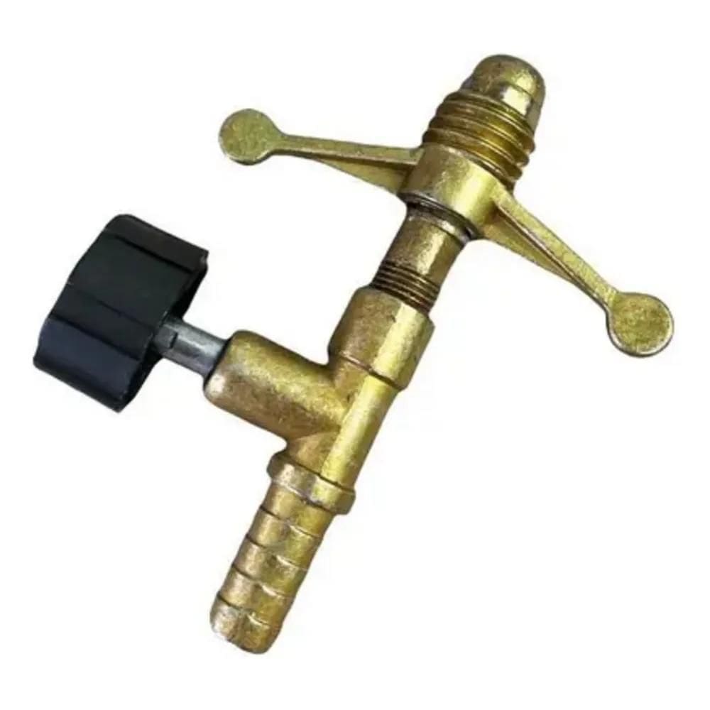 Registro Regulador De Gás Alta Pressão P13 Botijão 1 Peça