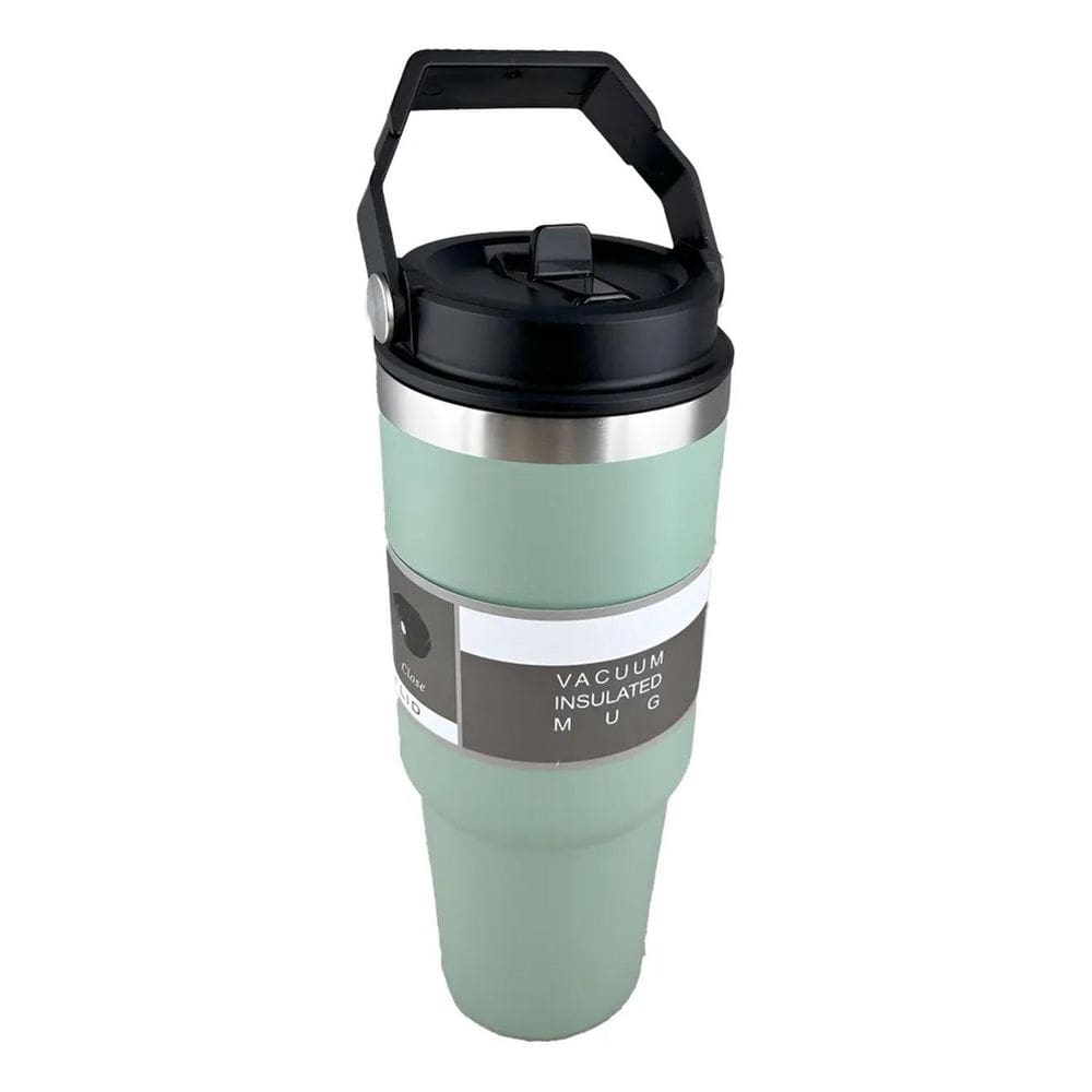 Garrafa Copo Térmico Sports Carro Inox Água 60 Verde-Escuro