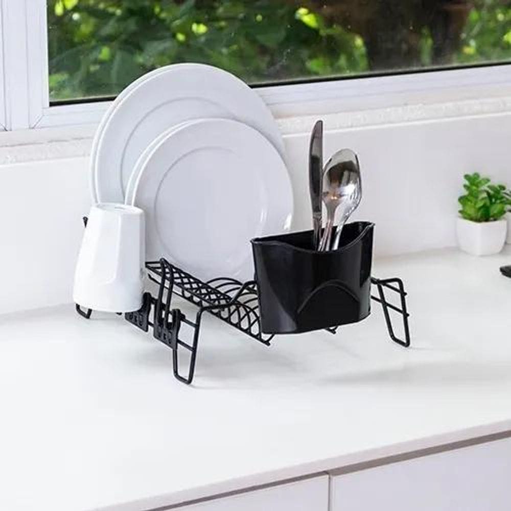 2X Escorredor De Louça Pratos Madri Copos Porta Talheres Cor