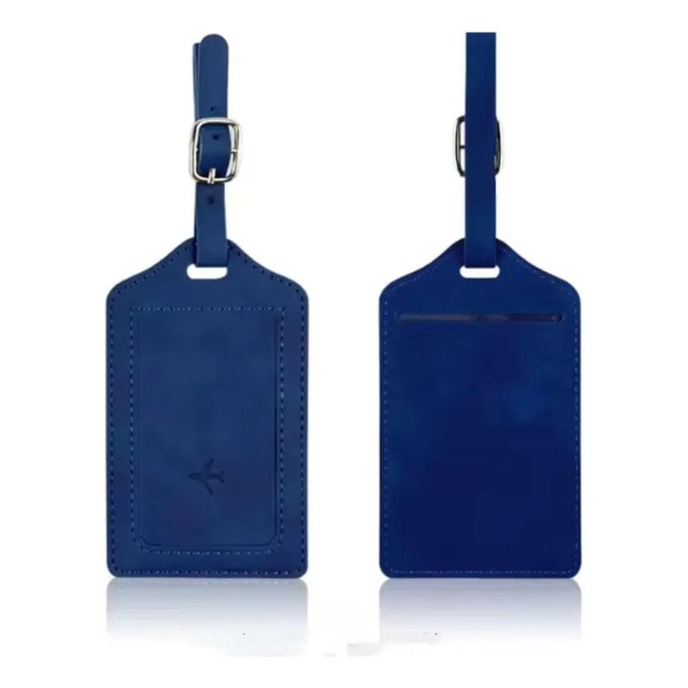 Kit 2 Tag De Mala - Etiqueta De Identificação De Baga Azul