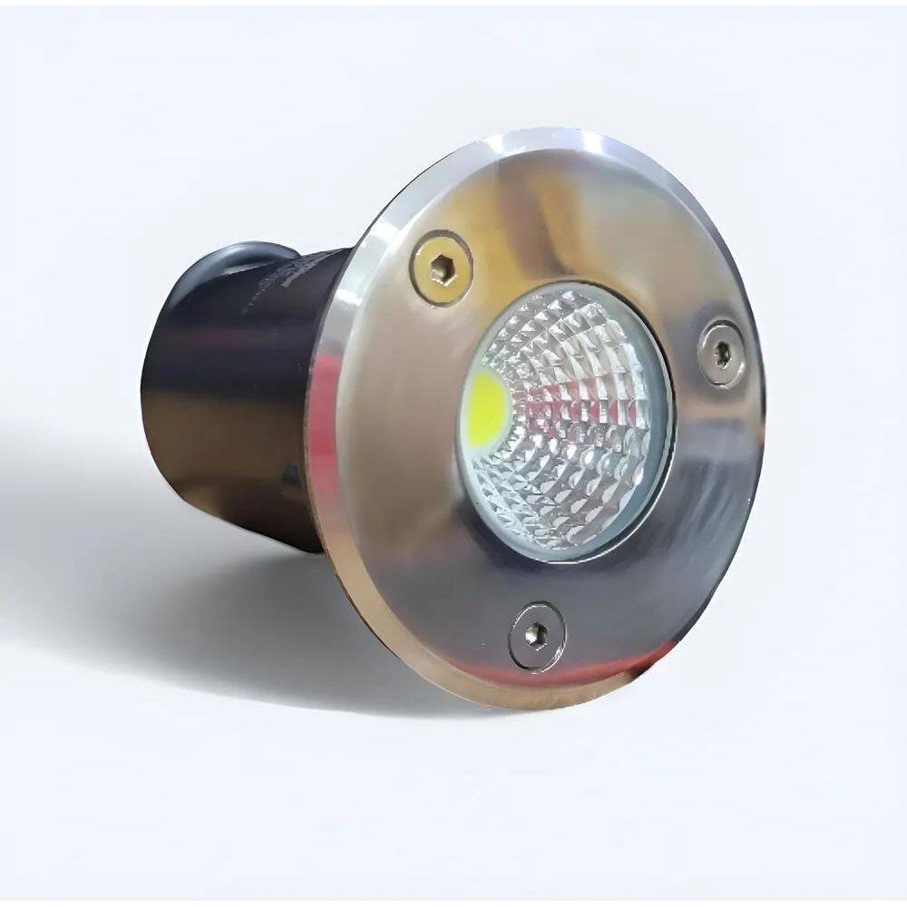 Balizador Cob 3W Blindado Água Luminária Chão Piso Jardim Cú