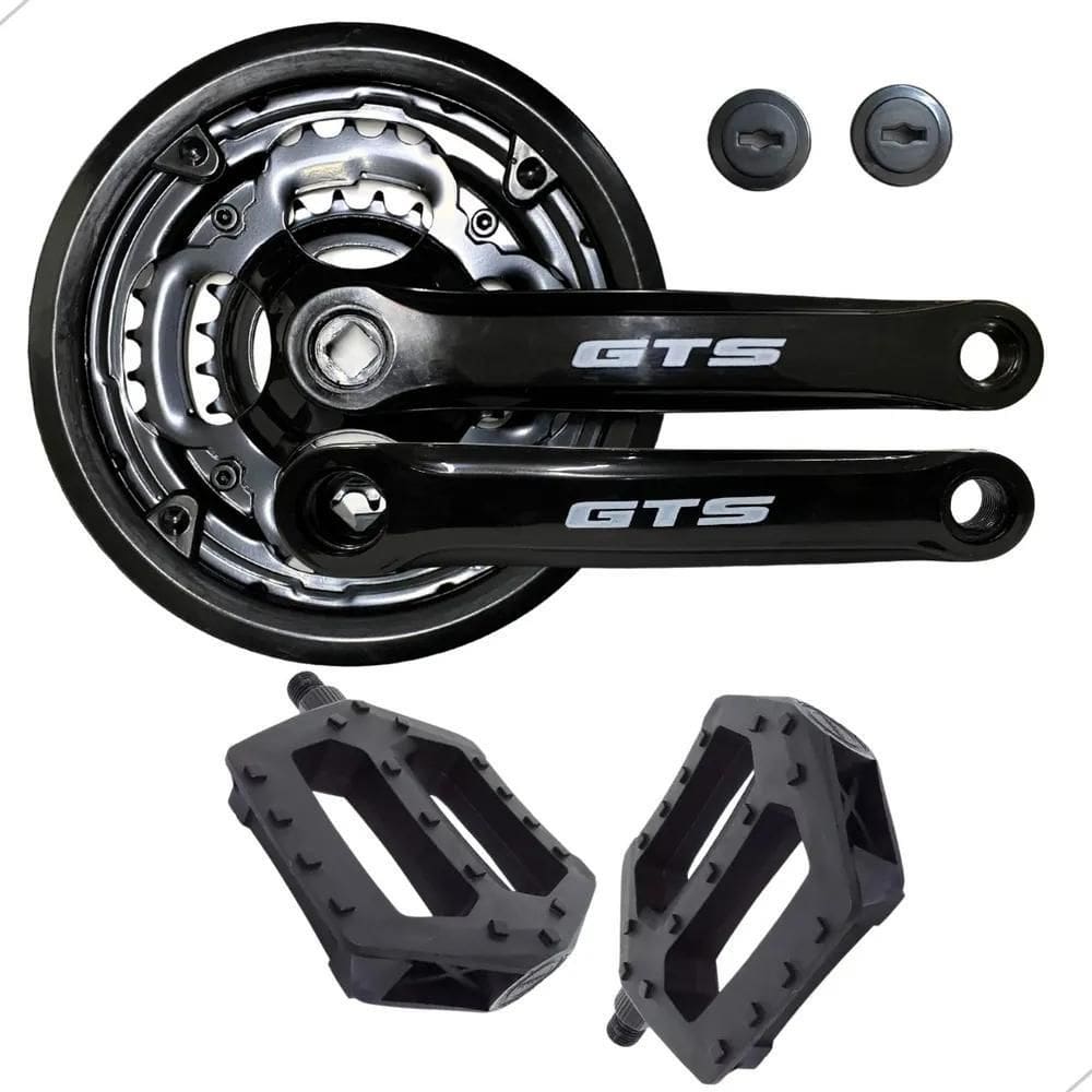 Pedivela Bicicleta Aro 29/26 Encapado + Pedal Rosca Grossa