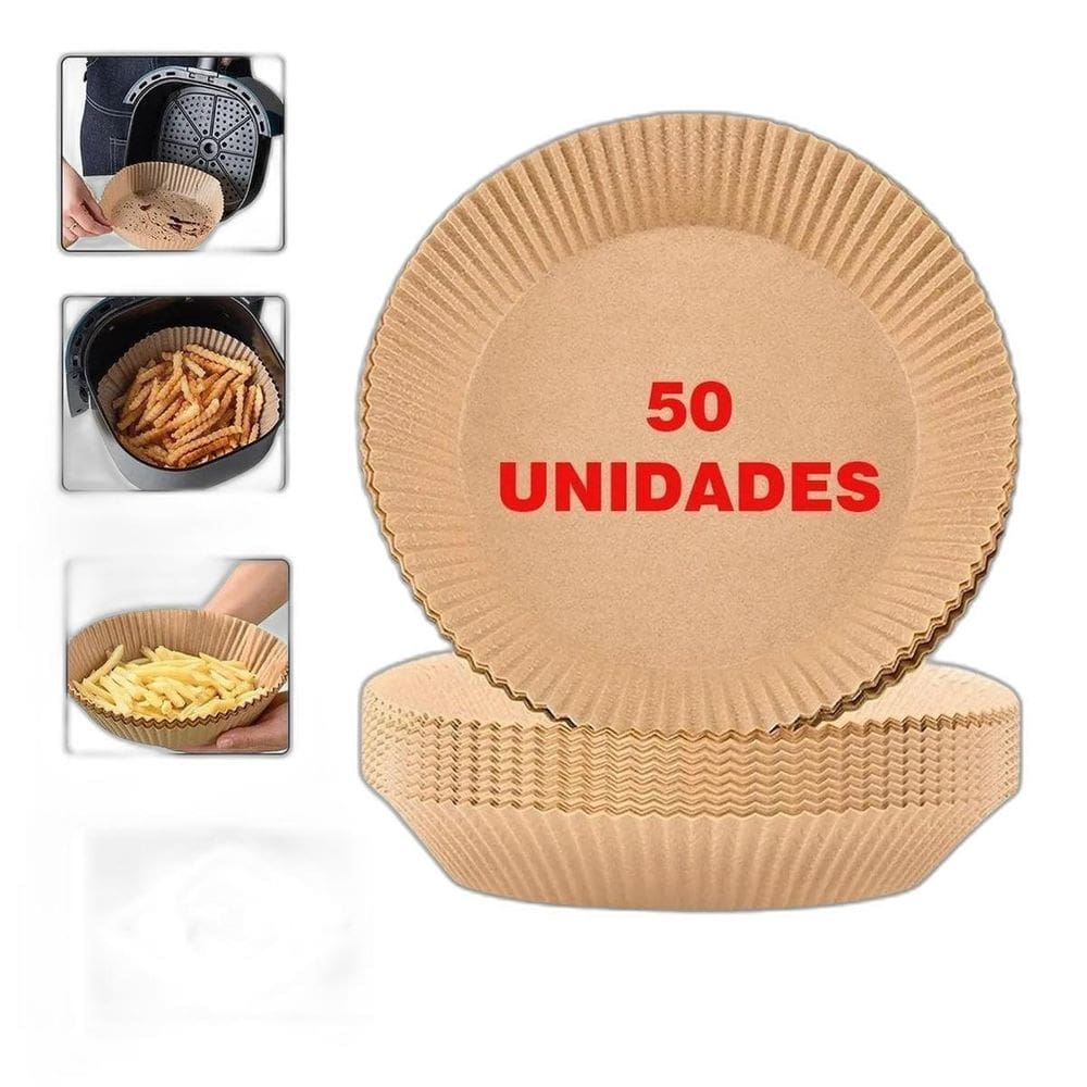 50 Unidades Air Fryer Forro De Papel Antiaderente Especial