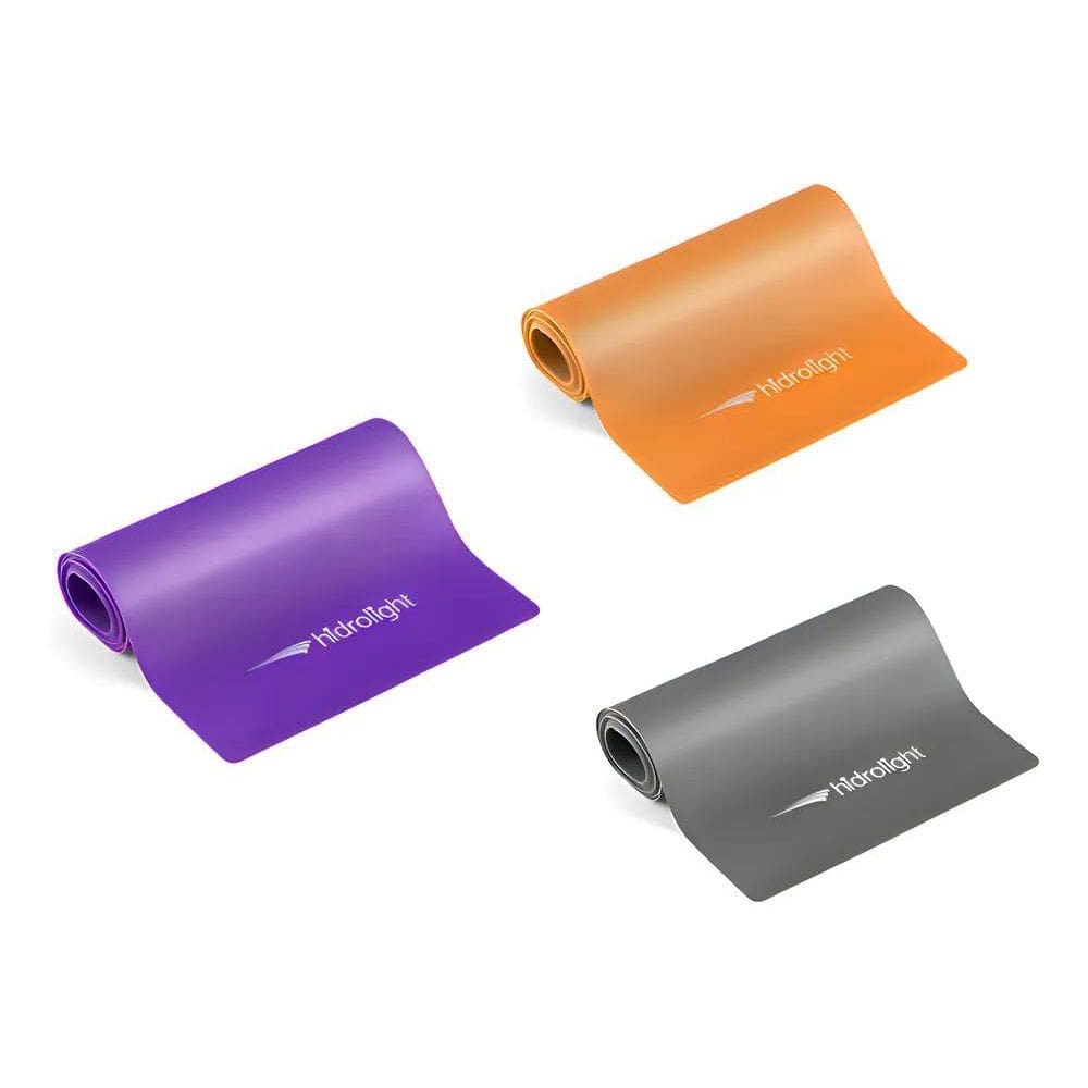 Faixa Elástica Kits 3 Peças Hidrolight Fisioterapia Reabilit