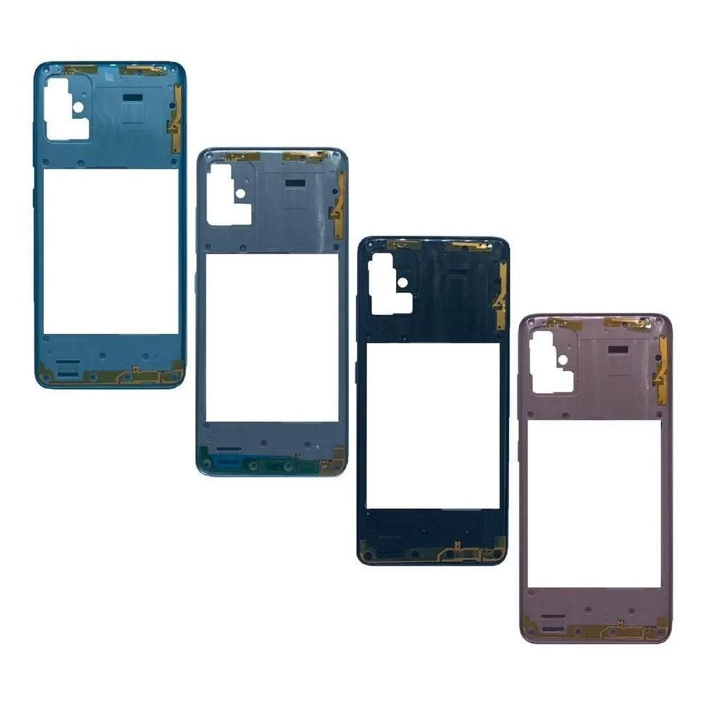 Carcaça Aro Lateral Moldura Botões Compativel A51 Branco