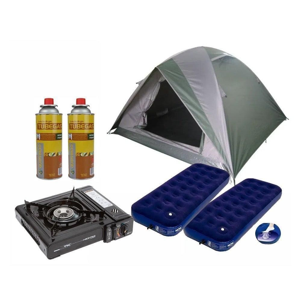 Barraca Guepardo News Vênus Ultra Pro 3+2 Colchão+fogareiro+