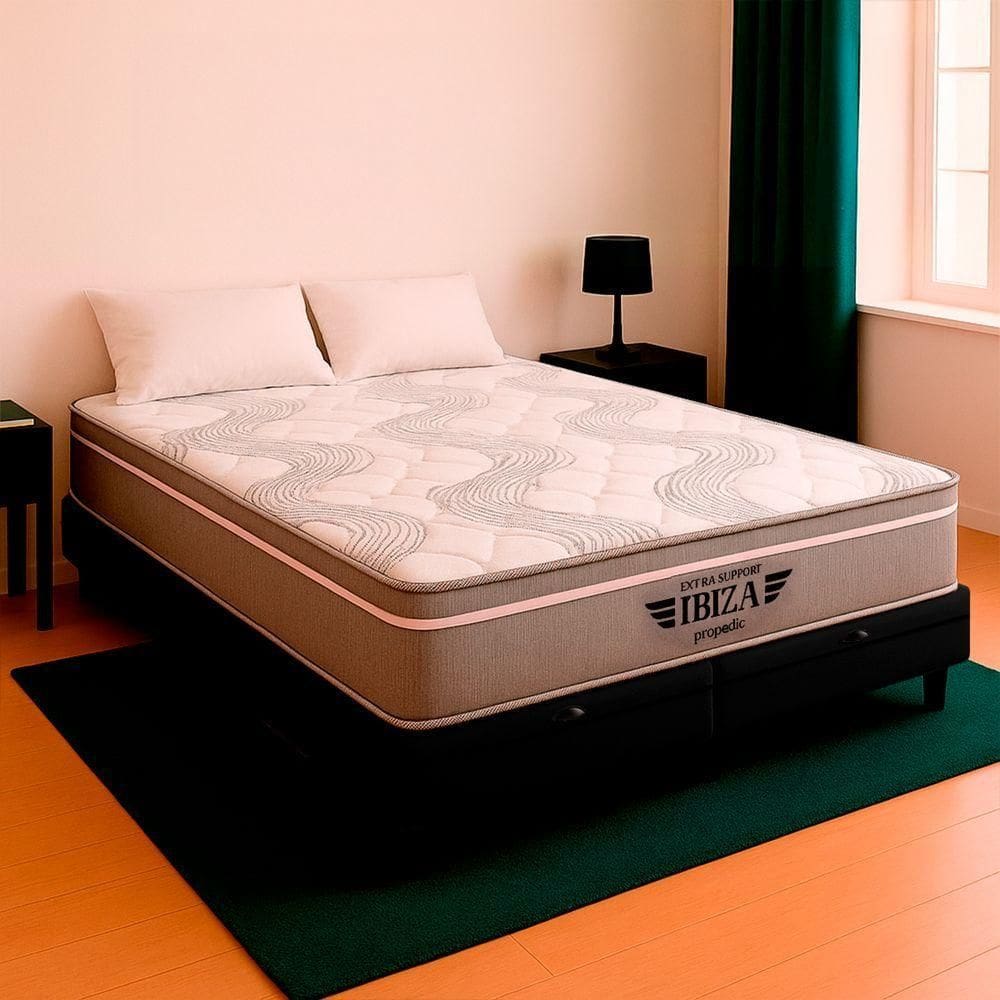 Cama Box Baú King E Colchão Ibiza Molas Ensacadas V-store Preto