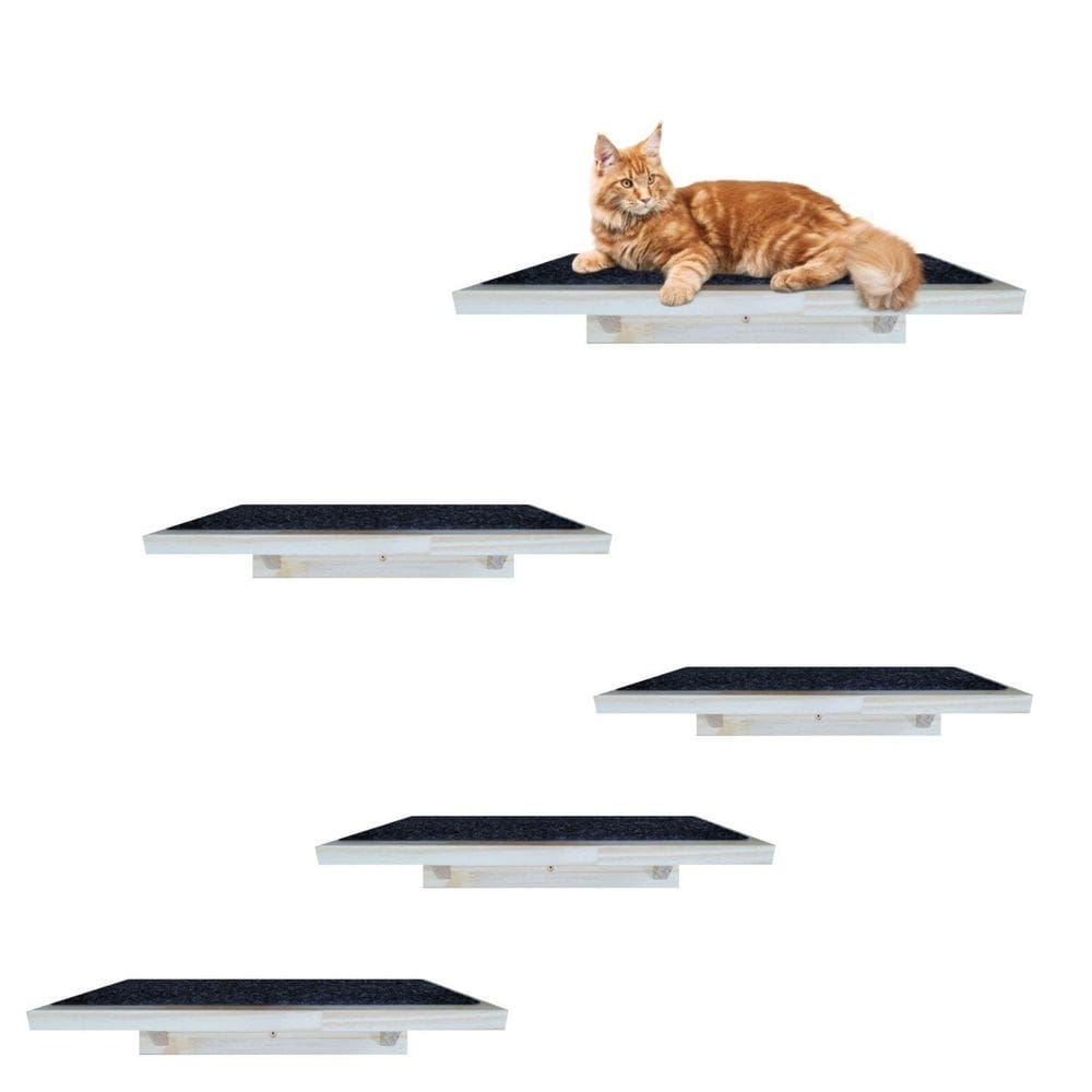 5 Playground Para Gato Descanso Prateleira Resistente 12Mm