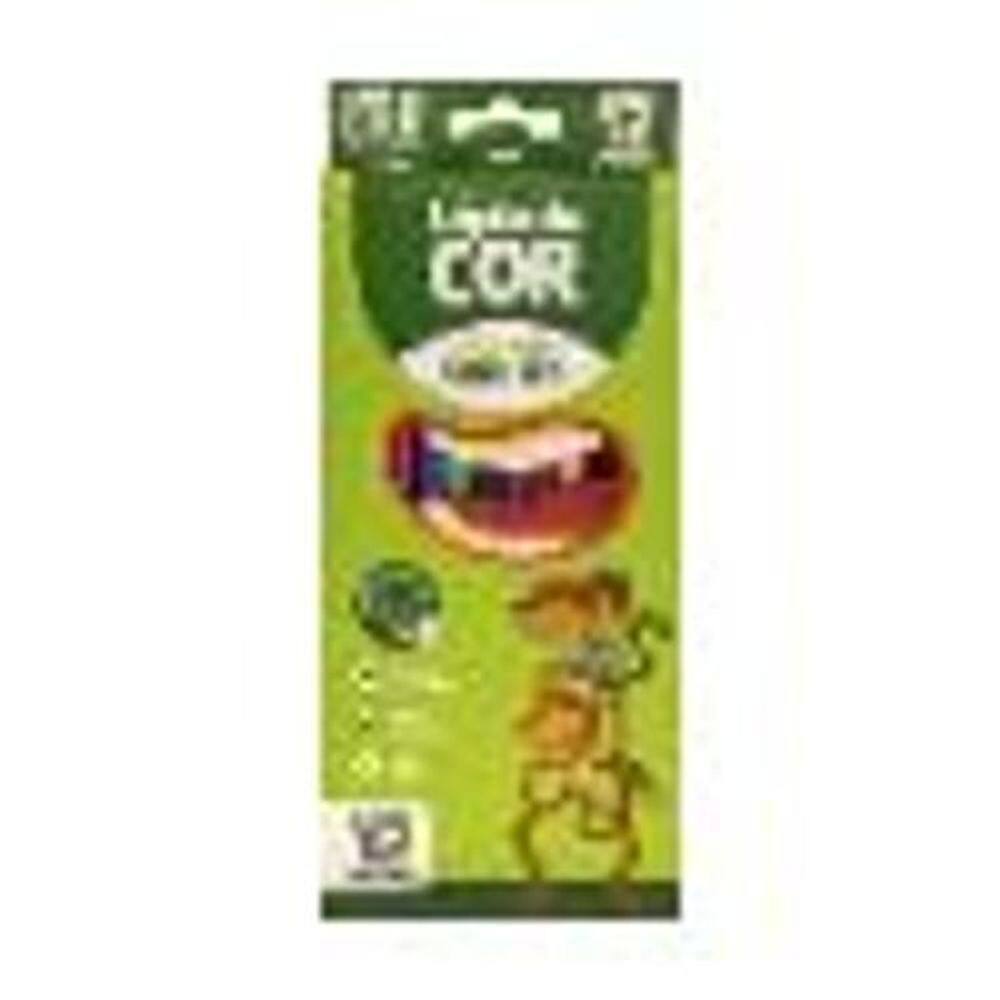 Lápis De Cor Sextavado Eco Flex 12 Cores - Leoeleo