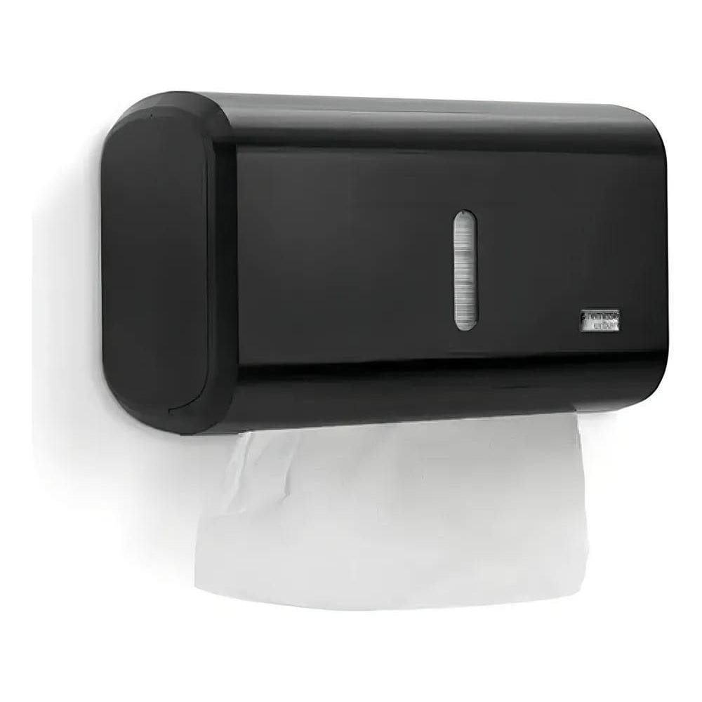 2X Suporte Para Papel Toalha Interfolha Compacto Preto