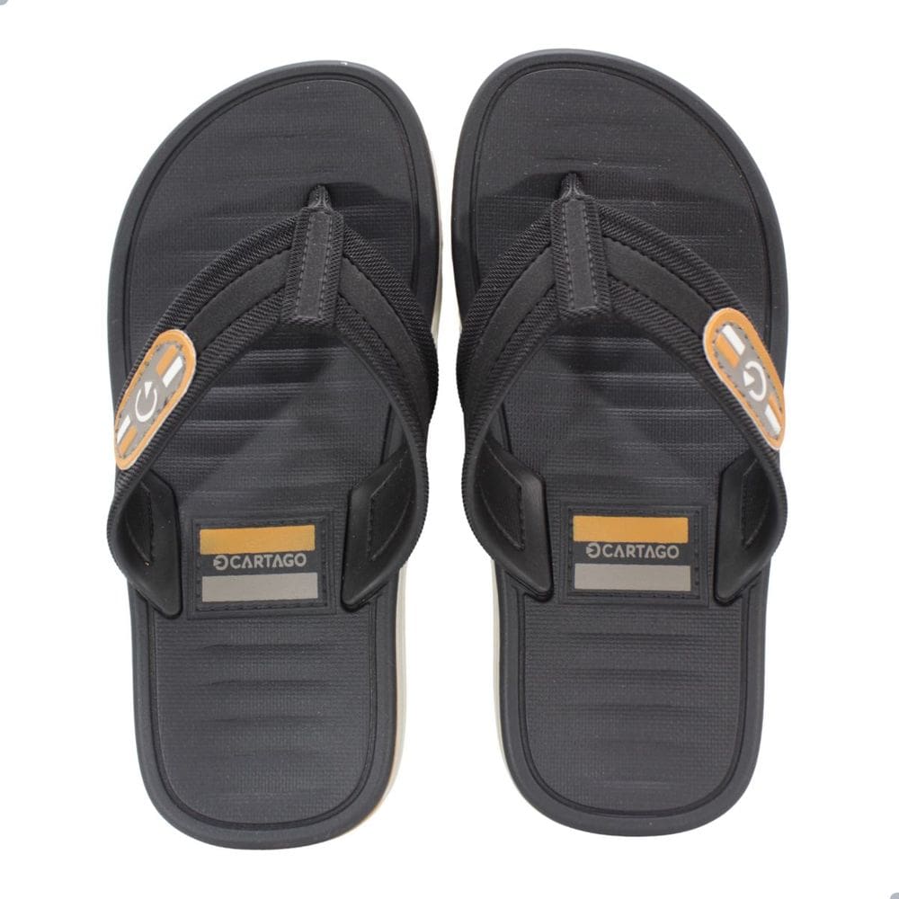 Chinelo Infantil Cartago Paris II Branco/Preto 12468