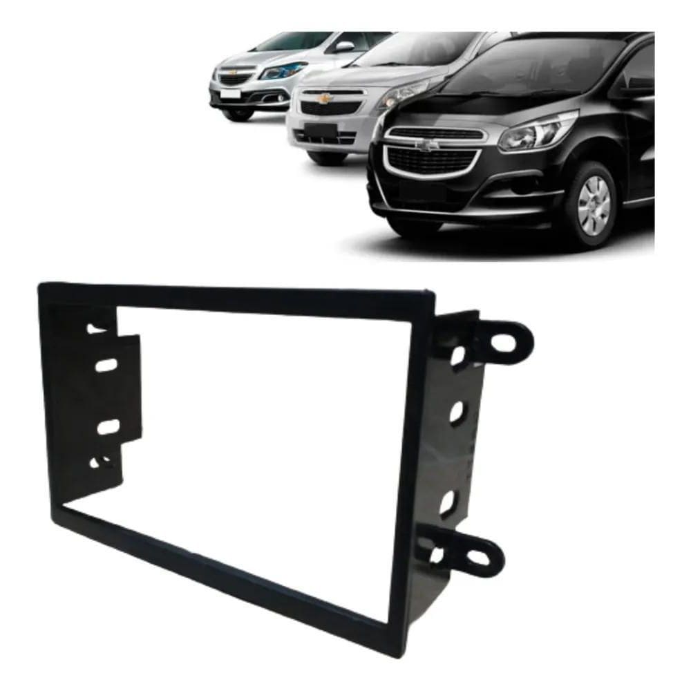 Moldura Painel 2Din Multimid Dvd Mp5 Cobalt Onix Spin Prisma